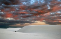 Quite a colorful display while in one of the most colorless places on Earth - White Sands National Monument, New Mexico